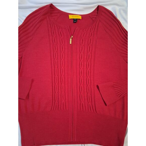 St. John Wool Silk Cashmere Womens XL  Cardigan & Top Quiet Luxury Old Money Set - Picture 13 of 16